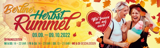 Berliner Herbst Rummel vom 09. September bis 09. Oktober 2022