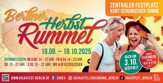 Berliner Herbst Rummel vom 19. September bis 19. Oktober 2025